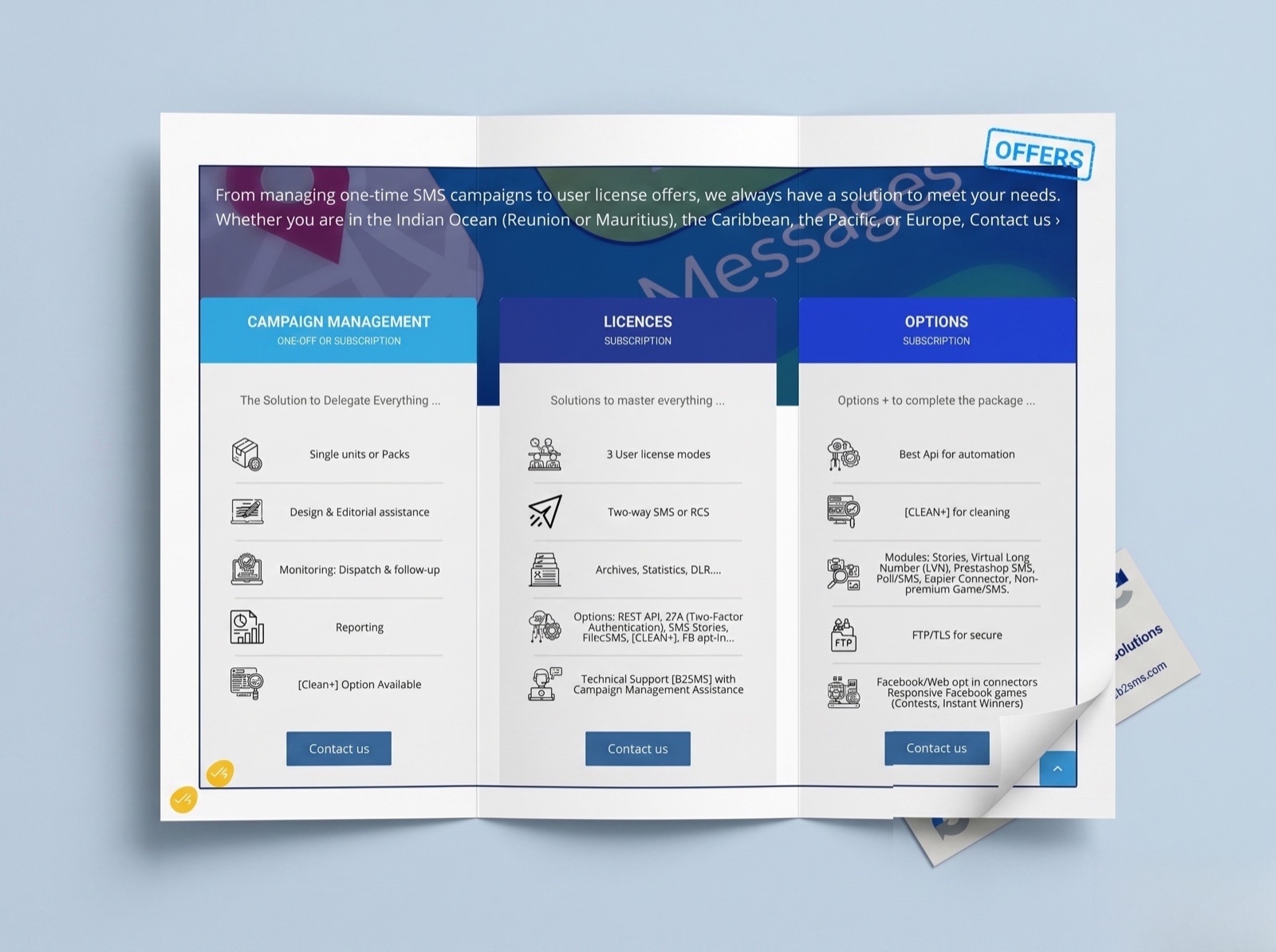 Expertise & offers, Content