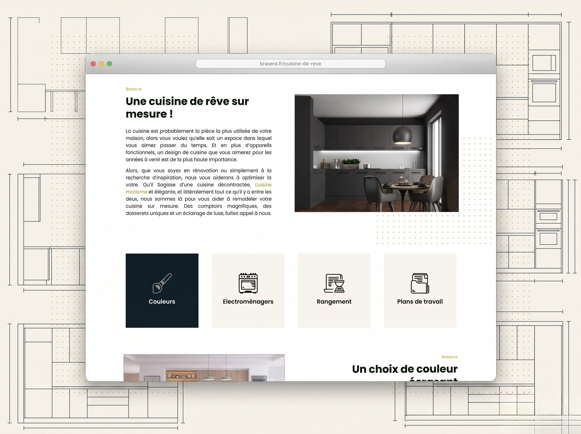 Feature blocks, UI Design
