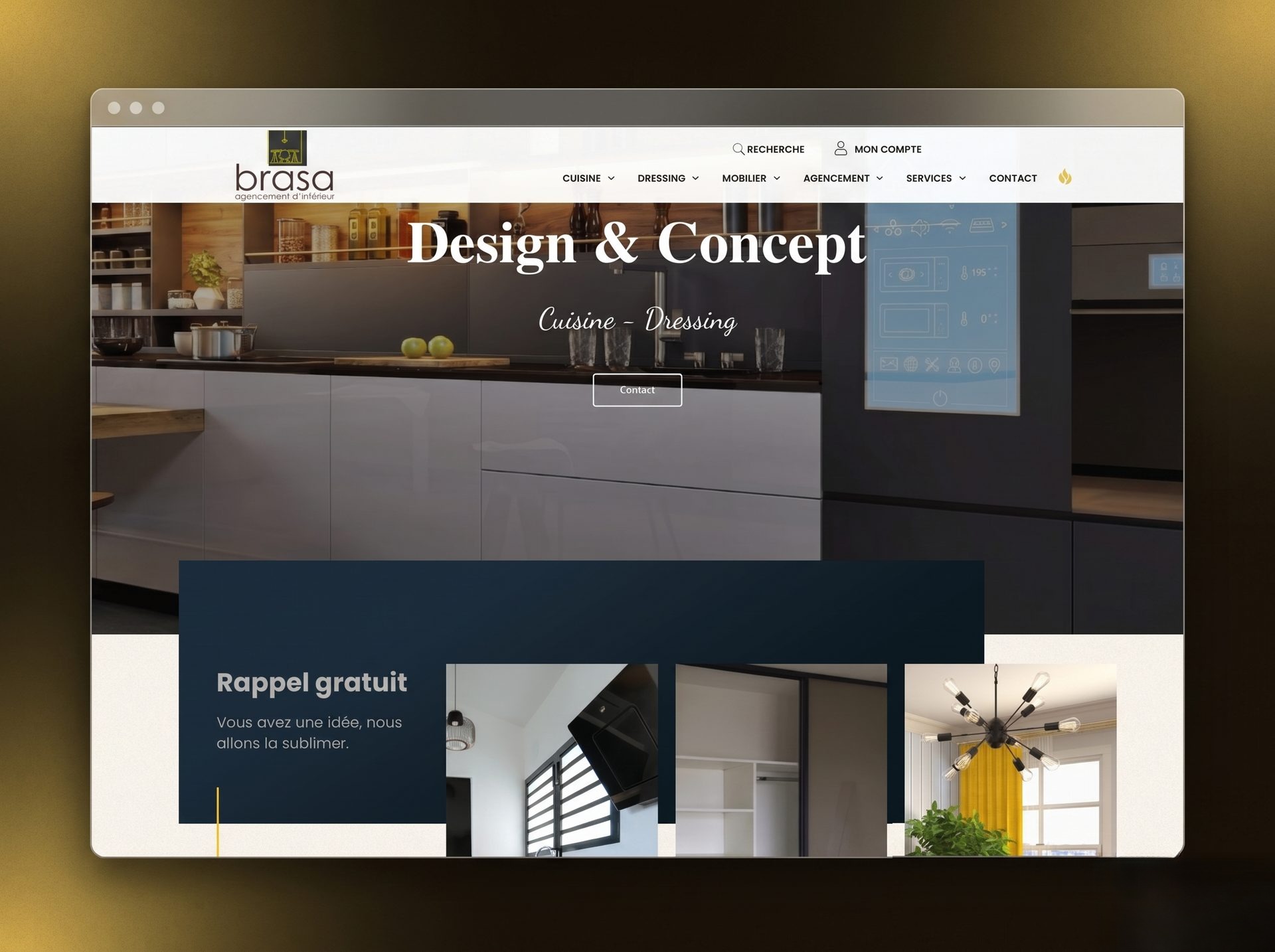 Homepage hero, UI Design