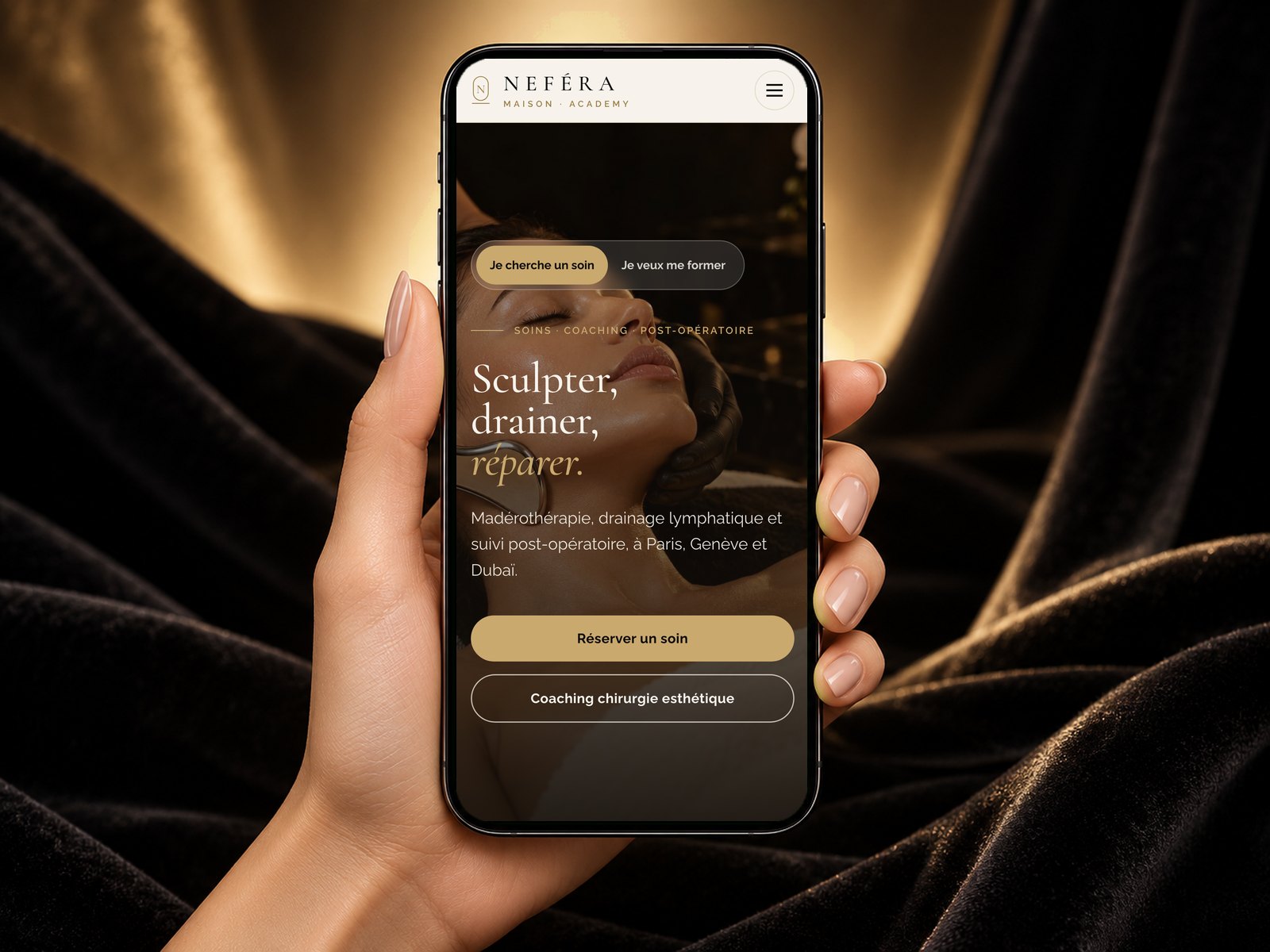 Mobile-first homepage, Responsive