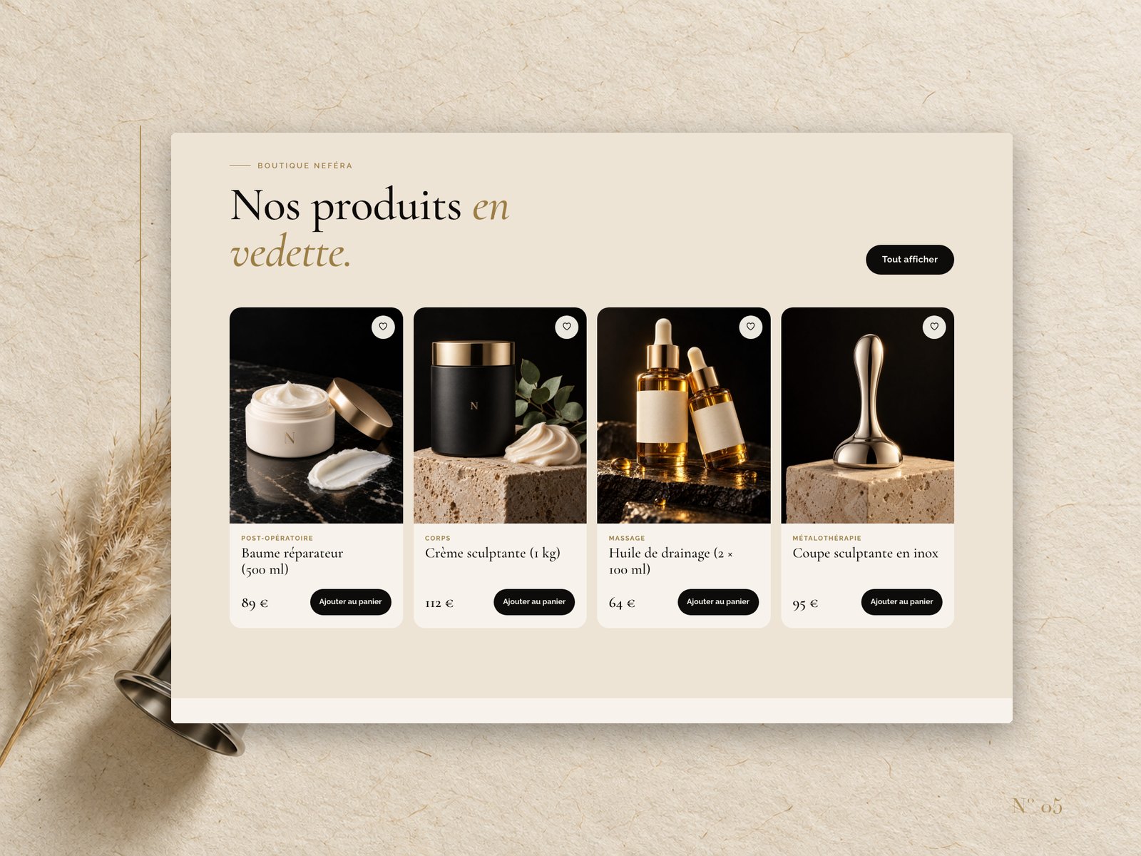Beauty product shop, E-Commerce
