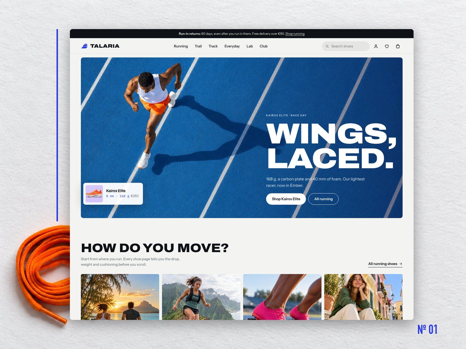 Shopify homepage with a shoppable hero, UI Design