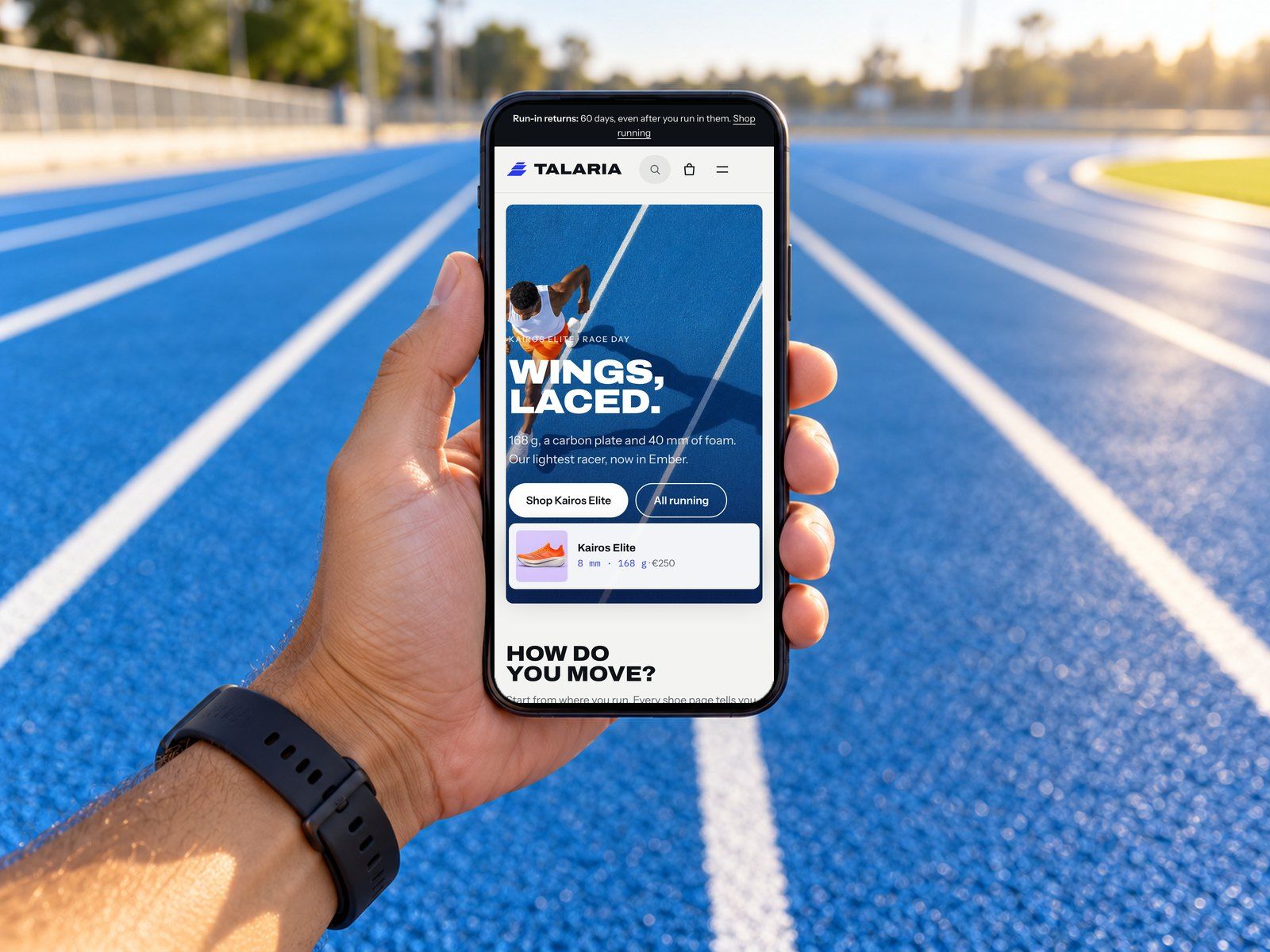 Mobile homepage, Responsive